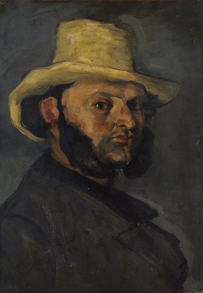 Gustave Boyer (geb. 1840) mit Strohhut von Paul Cézanne